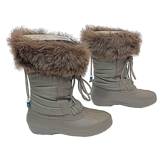 Vintage Sorel Kaufman Nylon Waterproof Snow Winter Rain Duck Boots, Sz 7 - Picture 1 of 12